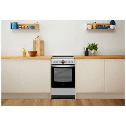 Indesit Štednjak, 4 staklokeramičke ringle, pećnica 59 lit., 50cm, A - IS5V5CCX/EU