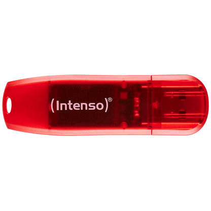 (Intenso) USB Flash drive 128GB Hi-Speed USB 2.0, Rainbow Line, RED - USB2.0-128GB/Rainbow