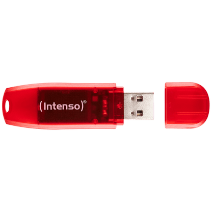 (Intenso) USB Flash drive 128GB Hi-Speed USB 2.0, Rainbow Line, RED - USB2.0-128GB/Rainbow