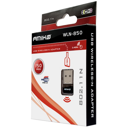 Amiko Wi-Fi mrežna kartica, USB, 2.4 GHz, 150 Mbps - WLN-850