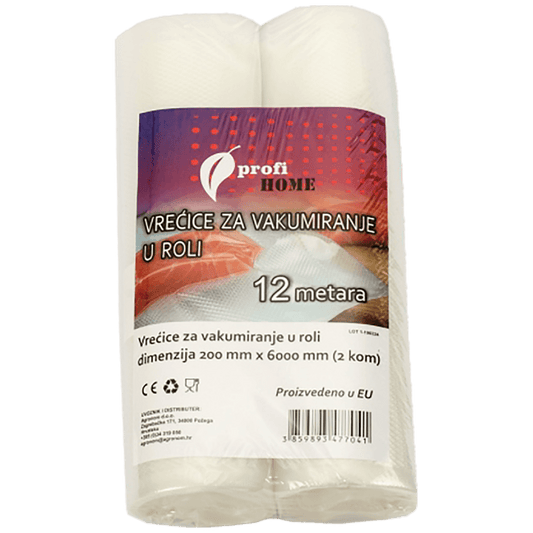profi HOME Vrećice/Folije za vakumiranje u roli, 200 x 6000 mm, 2 kom - 453606