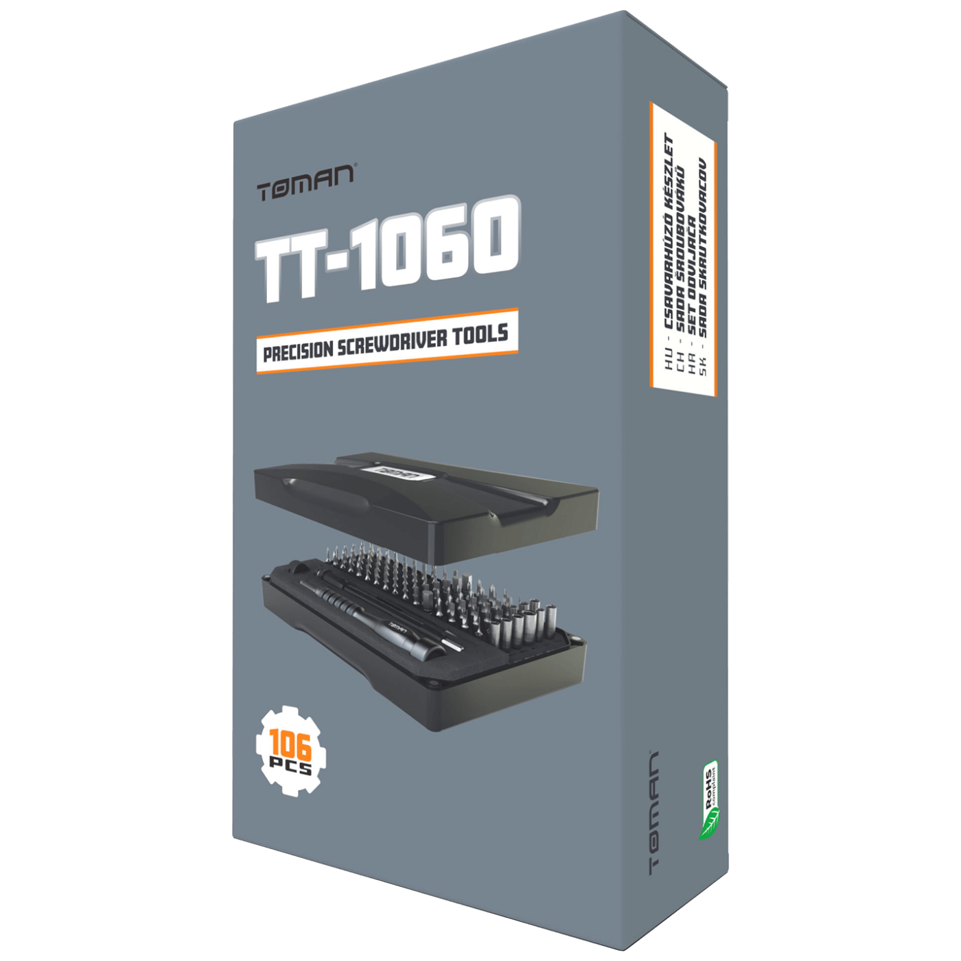 Toman Set alata, precizni odvijači, 106 kom - TT-1060