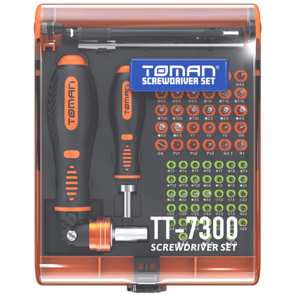 Toman Set alata, precizni odvijači, 73 kom - TT-7300