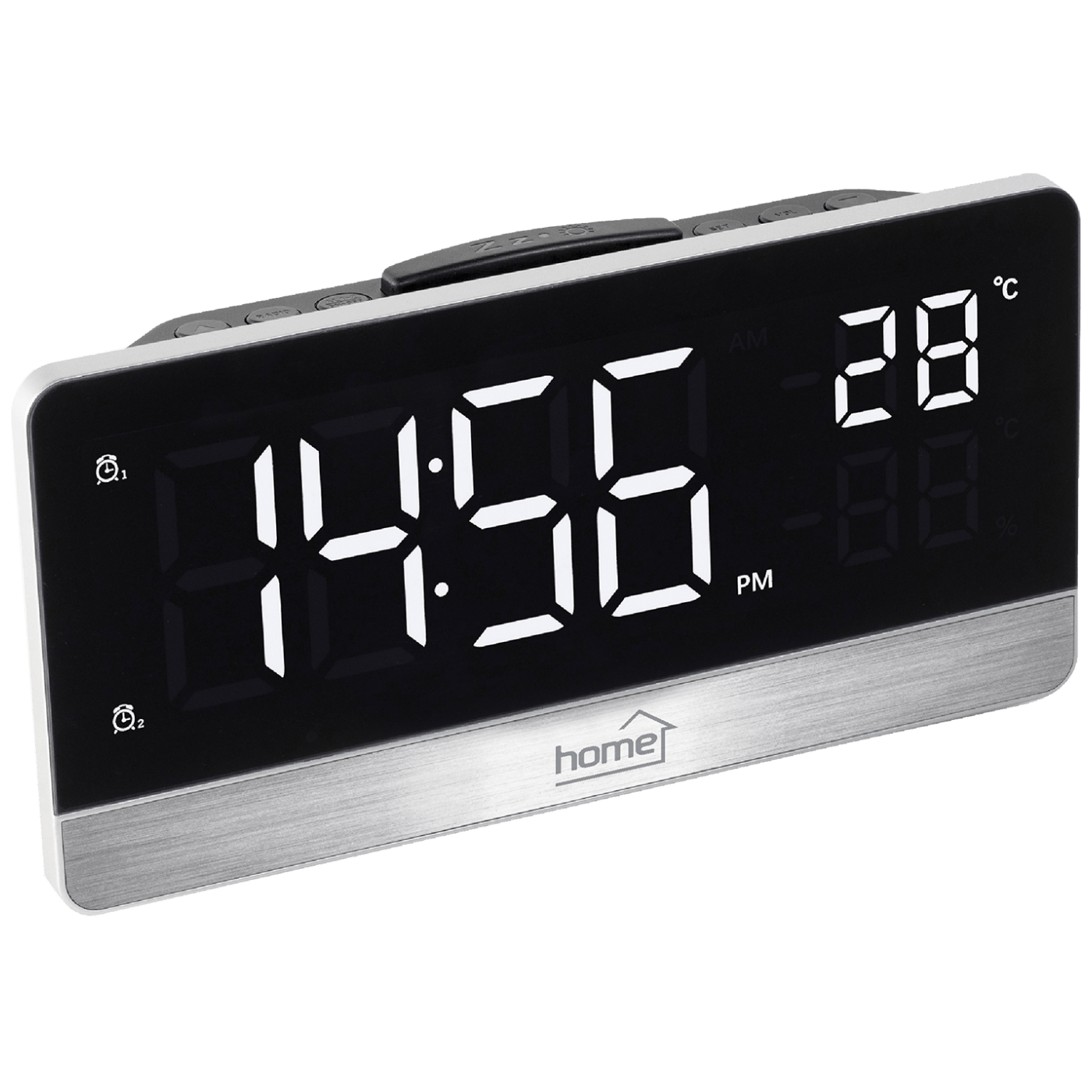 home Sat sa alarmom, FM radio, LED zaslon, USB - LTCR 05