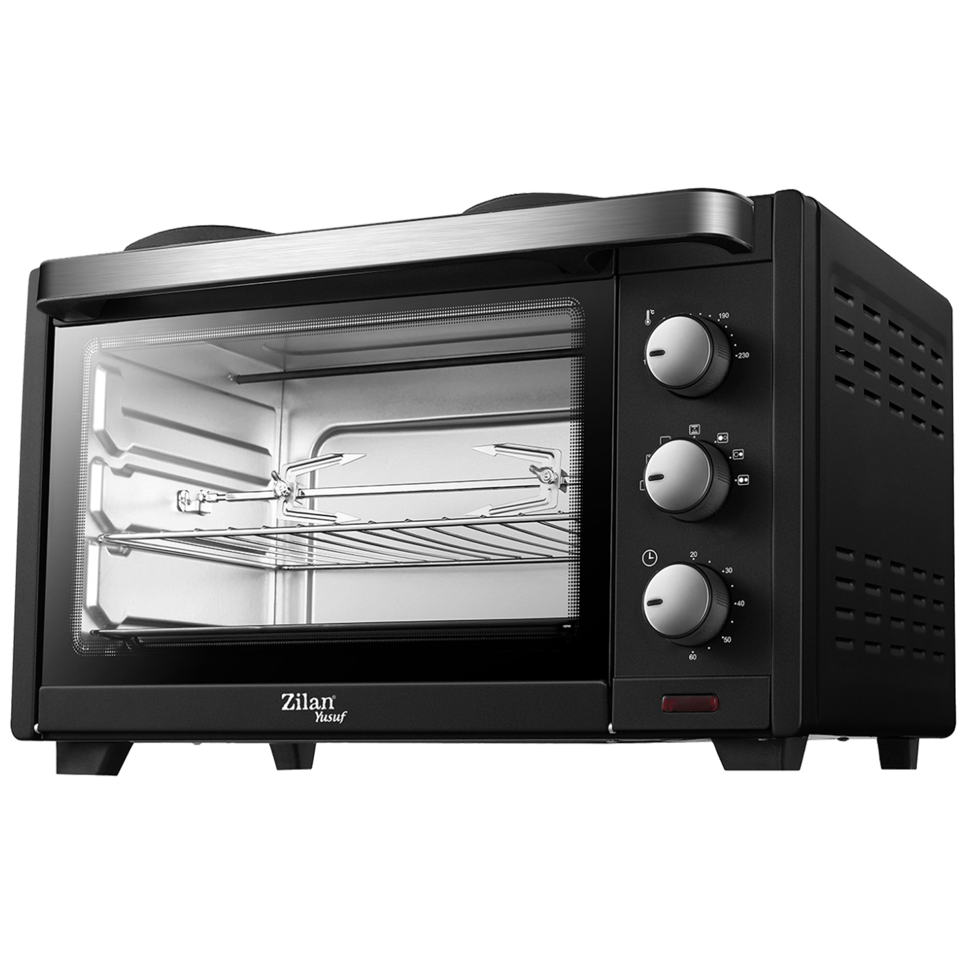 Zilan Mini pećnica sa grilom + ventilator,  28 l, 3200 W, crna - ZLN0997