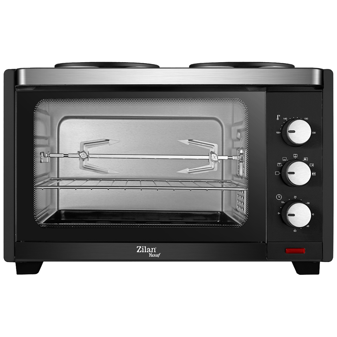 Zilan Mini pećnica sa grilom + ventilator,  28 l, 3200 W, crna - ZLN0997