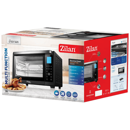 Zilan Mini pećnica sa grillom, zapremina 28 l, 1600 W, crna - ZLN1031