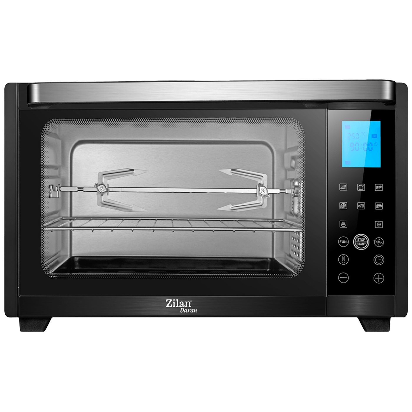 Zilan Mini pećnica sa grillom, zapremina 28 l, 1600 W, crna - ZLN1031