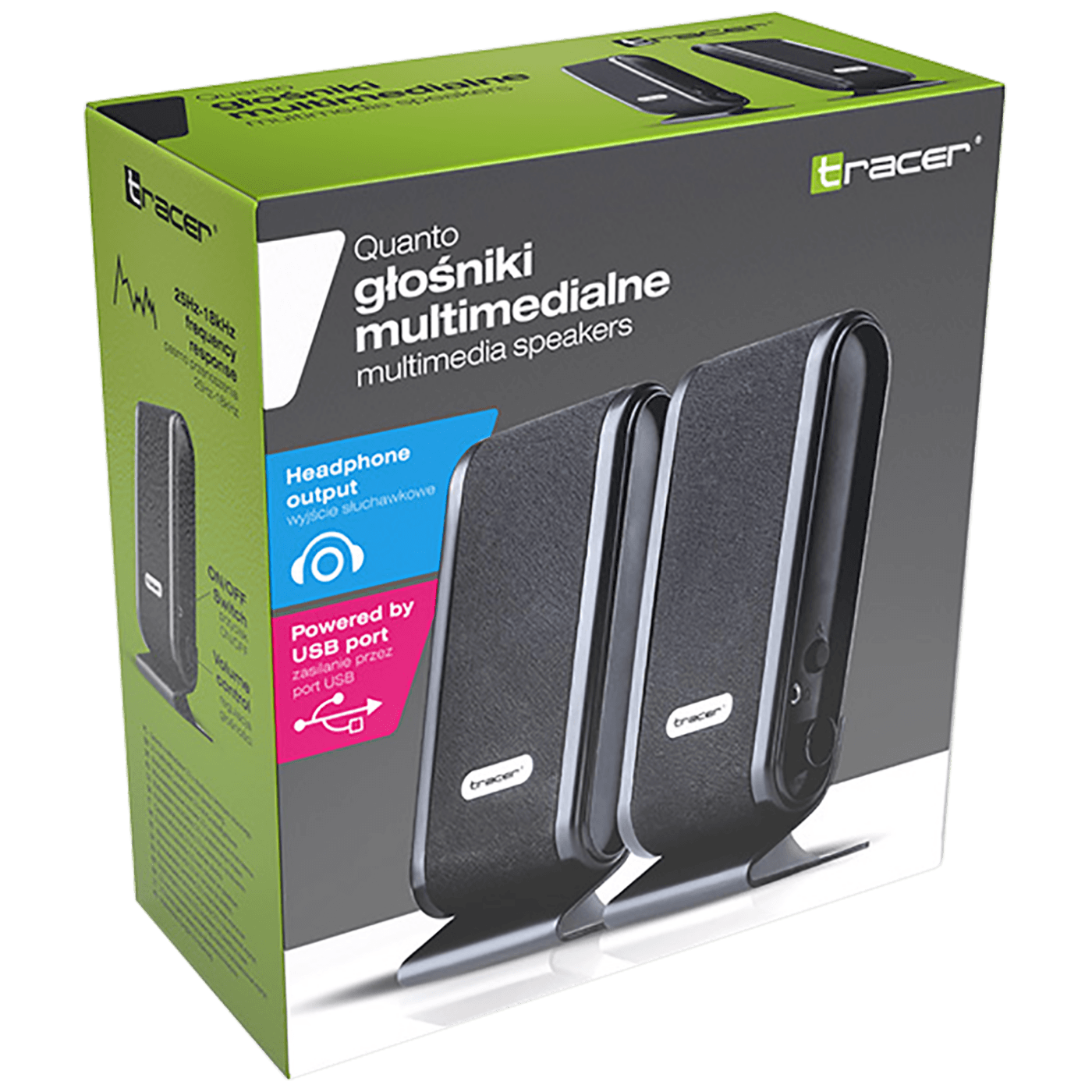 Tracer Zvučnici 2.0, USB - QUANTO 2.0