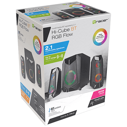 Tracer Zvučnici 2.1 sa RGB osvjetljenjem, Bluetooth - HI-CUBE 2.1 RGB FLOW
