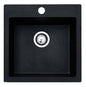 X Granit sudoper-Quadro 60 sa sifonom, crna