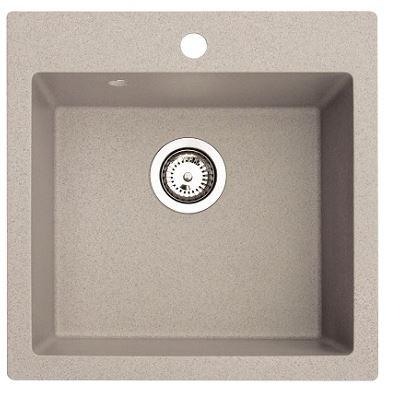 X Granit sudoper-Quadro 60 sa sifonom, bež