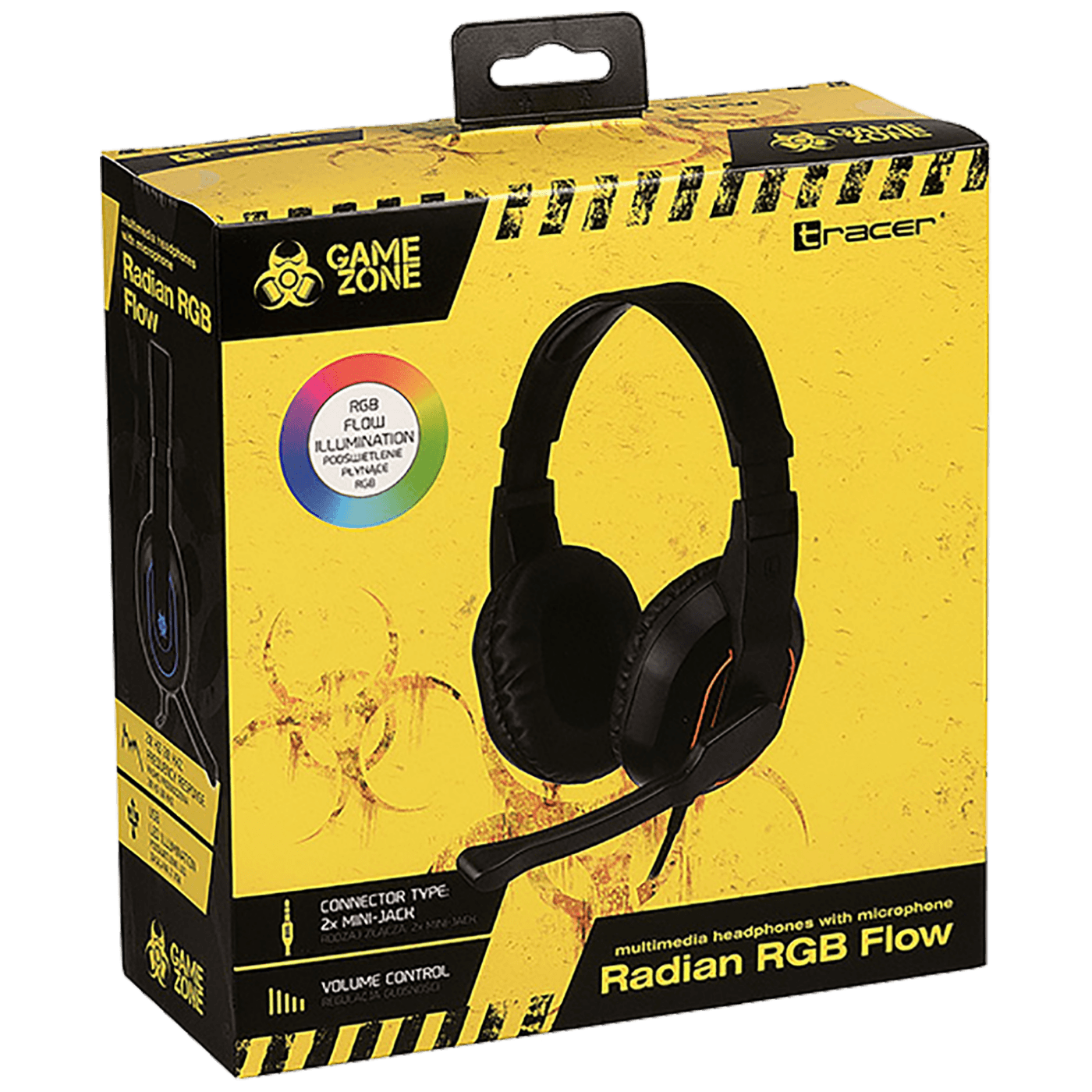 Tracer Slušalice sa mikrofonom, gaming, RGB, USB, 3.5mm - GAMEZONE RADIAN RGB FLOW