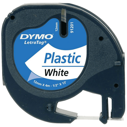 Dymo Kaseta s trakom za LetraTag,  4 met.,  12 mm, plastic bijela - S0721660
