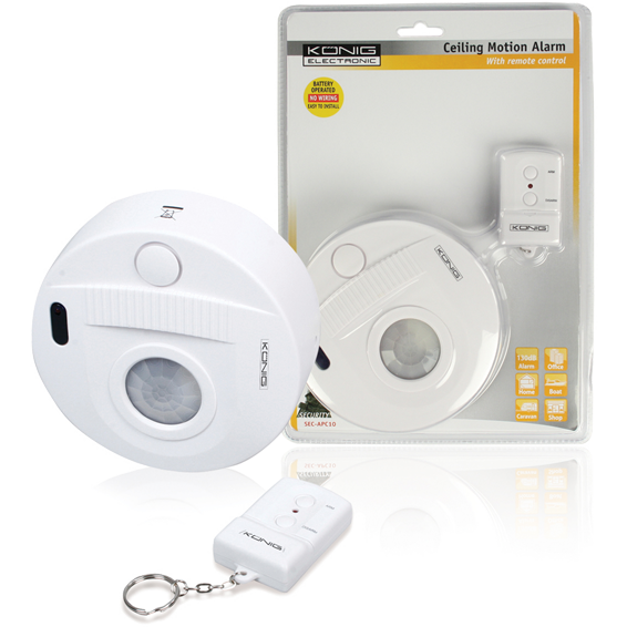 Konig Stropni alarm sa detektorom pokreta 130dB - SEC-APC10
