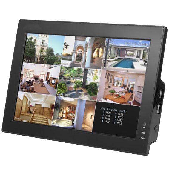 Eule LCD 19" + DVR 8-kanalni mrežni snimač za video nadzor - DVR-V8LCD