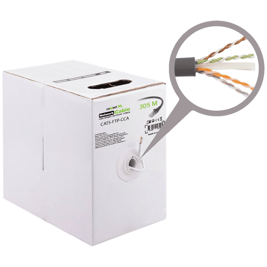 Connect XL Mrežni FTP kabl, CAT5e, CCA, 305 met. - CAT5-FTP-CCA