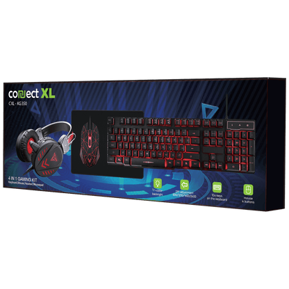 Connect XL Gaming set, slušalice, tastatura, miš, podloga za miš - CXL-KG350 Kit Gaming