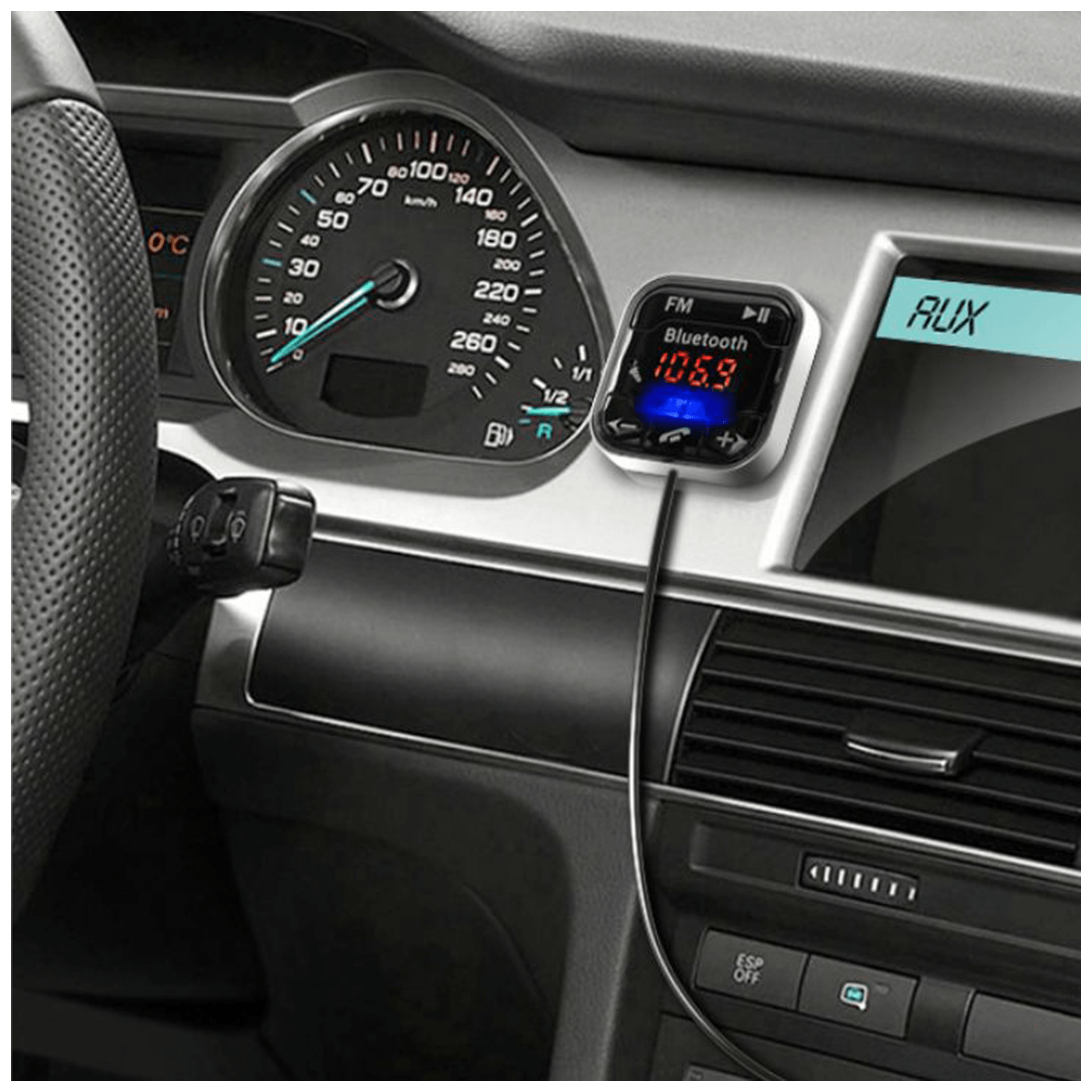 SAL FM modulator 5in1, BT handfree, 12V/24V, 2.1A punjač - FMBT 104