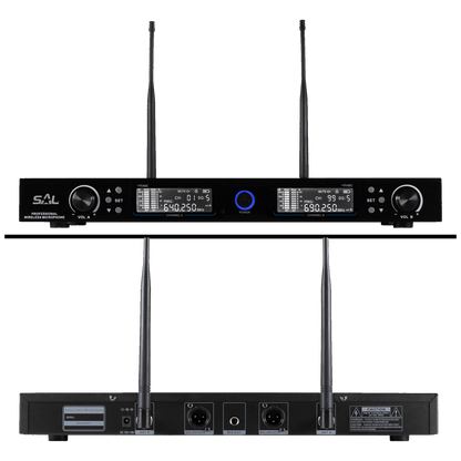 SAL Bežični set, 2 bežična mikrofona i prijemnik , 140 met. - MVN 910