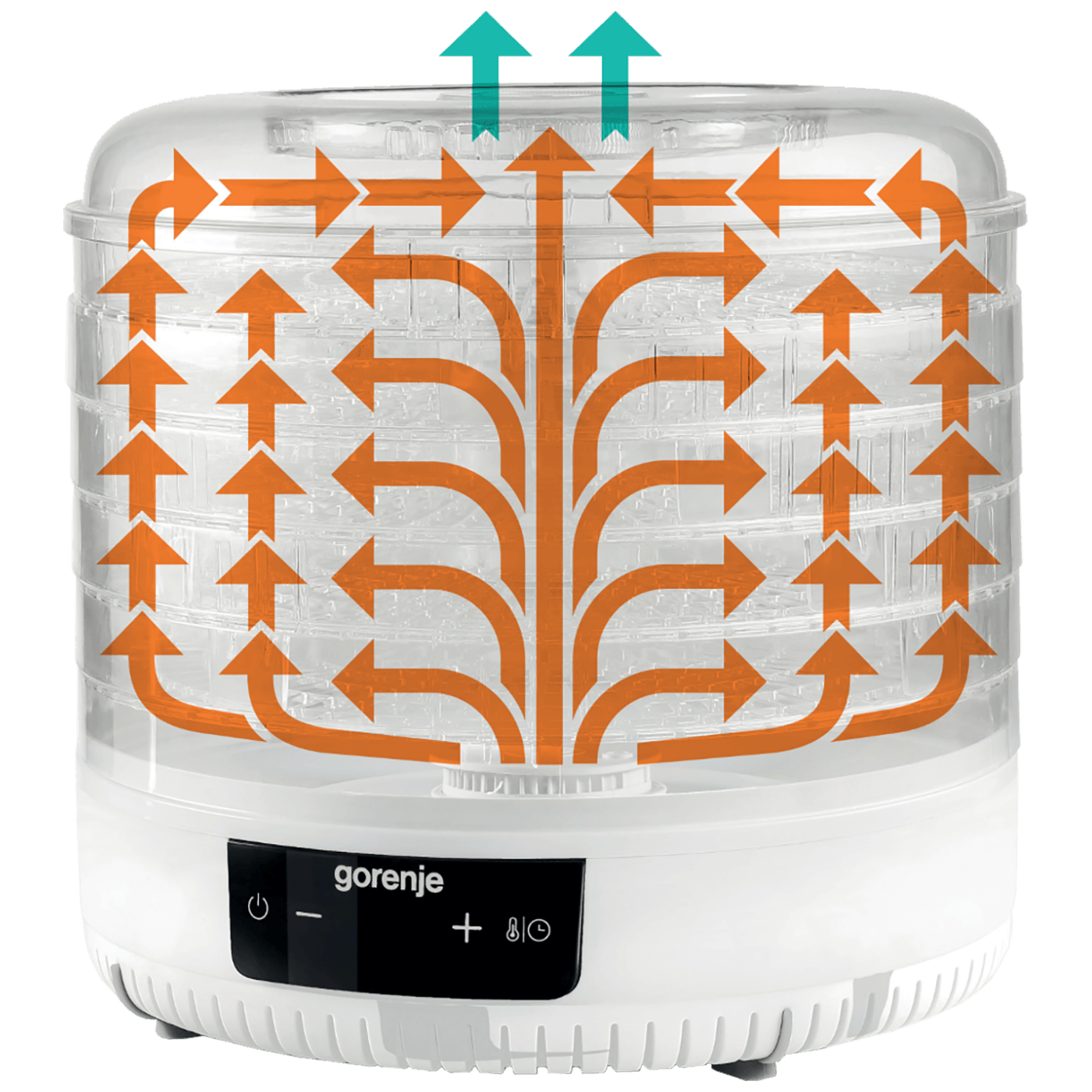 Gorenje Aparat za sušenje hrane, 5 posuda, LCD ekran, 380W - FDK500GCW