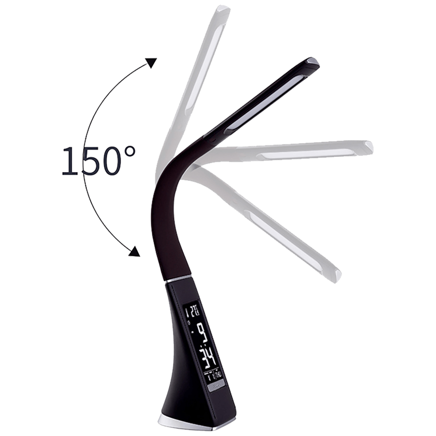 MeanIT Lampa, LED, stolna sa satom, alarmom i termometrom - L5