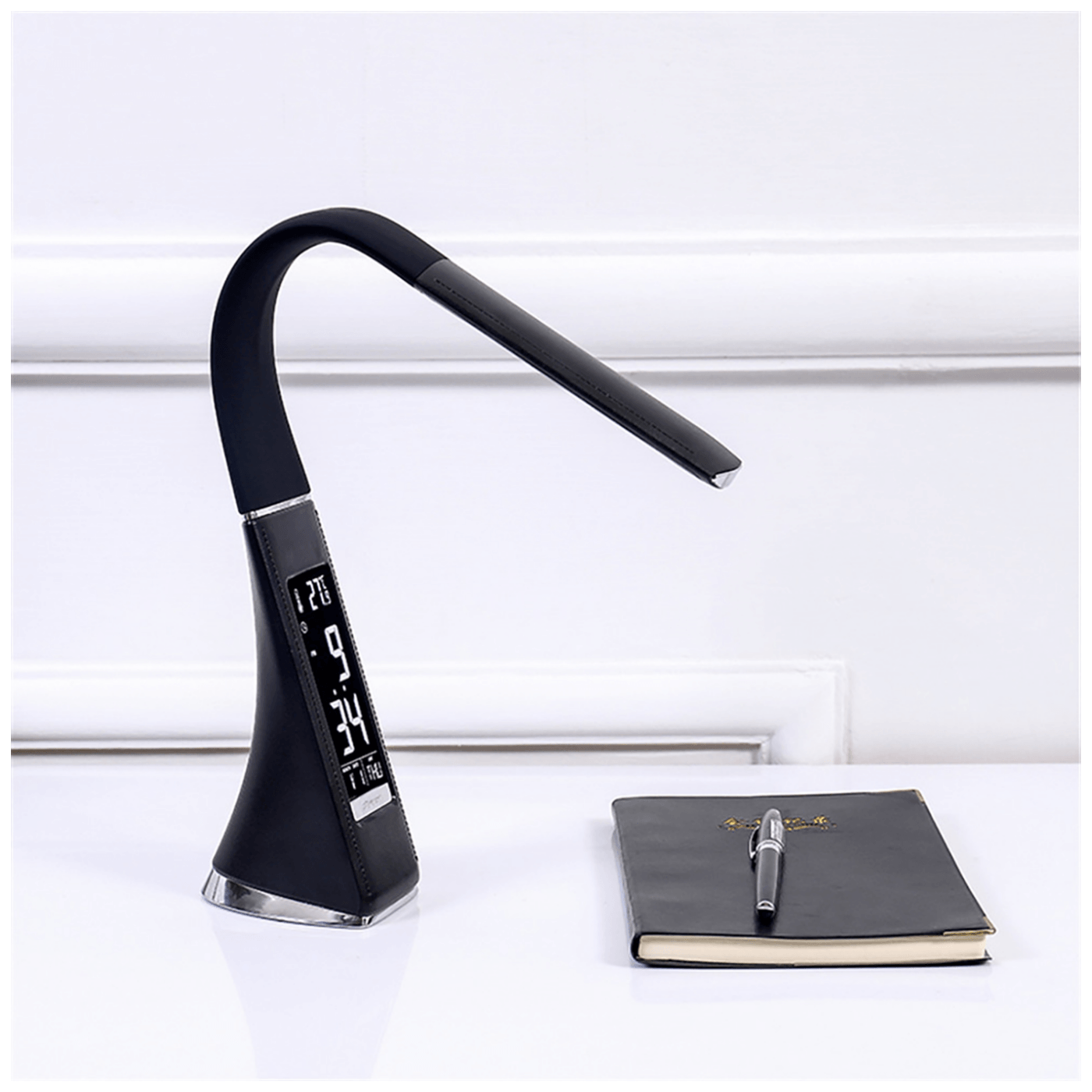 MeanIT Lampa, LED, stolna sa satom, alarmom i termometrom - L5