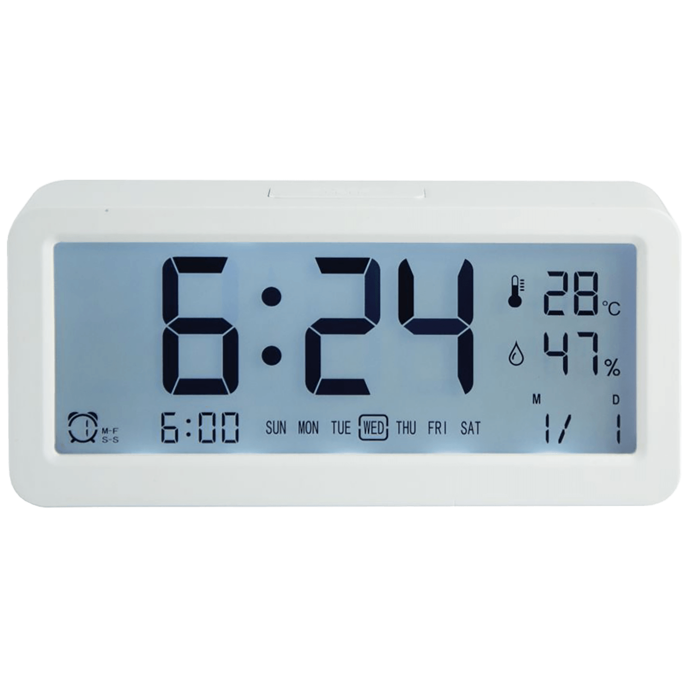 MeanIT Sat sa alarmom, termometrom i mjerenjem vlažnosti  - A1