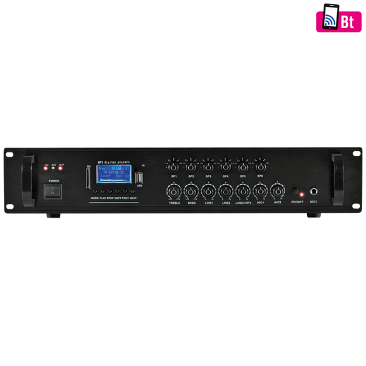 SAL Pojačalo 110V sa miksetom 120W, Bluetooth, FM,  USB - MPA 120BT