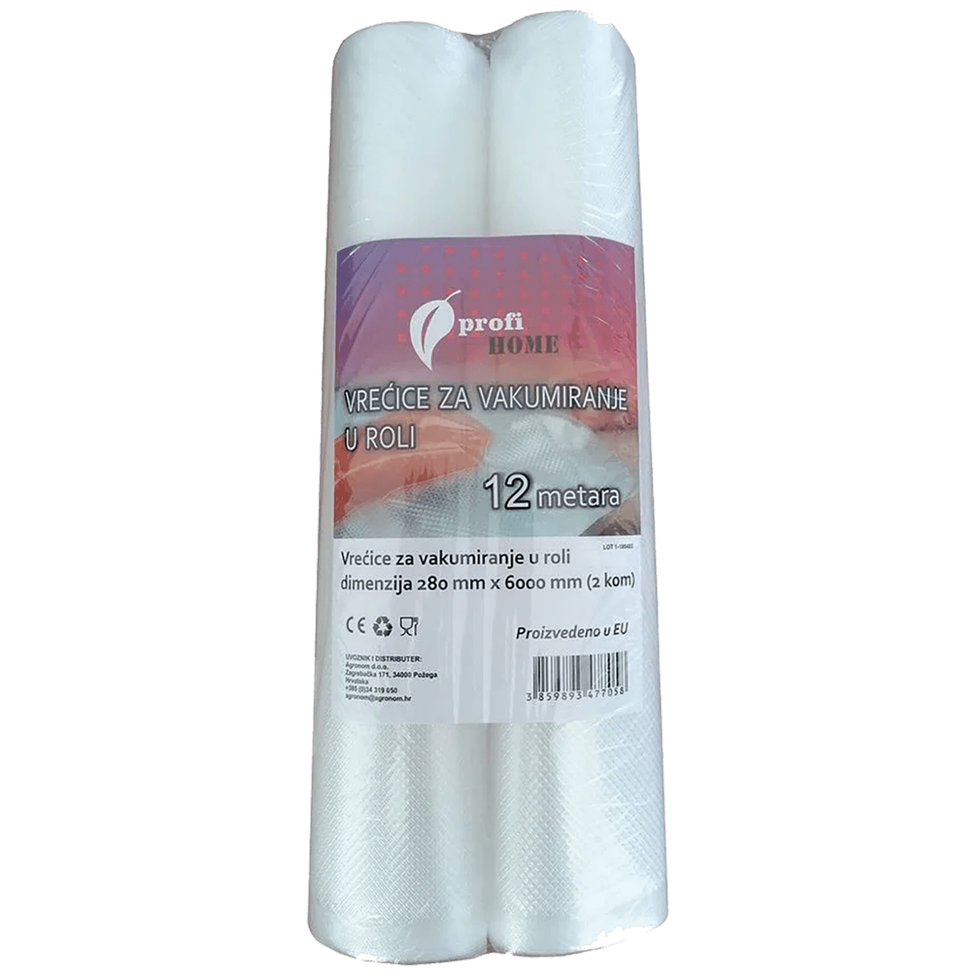 profi HOME Vrećice/Folije za vakumiranje u roli, 280 x 6000 mm, 2 kom - 453607