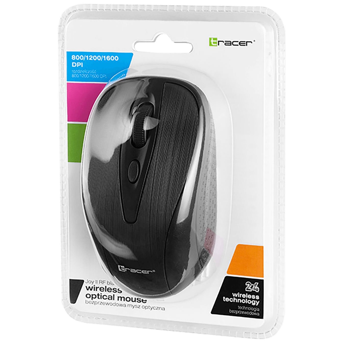 Tracer Miš bežični, 1600 dpi, 2.4 GHz, USB nano, Plug&Play - MOUSE JOY II RF NANO USB