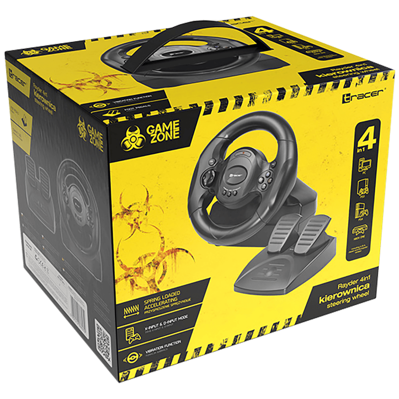 Tracer Gaming volan, 4u1, PC / PS2 / PS4 / X Box ONE - RAYDER 4IN1 PC/PS3/PS4/XONE