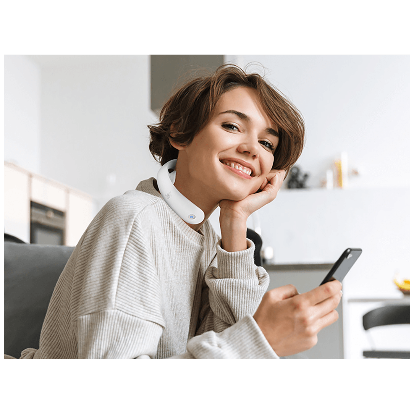 Lafe Masažer za vrat, pametni, Bluetooth - EMS001