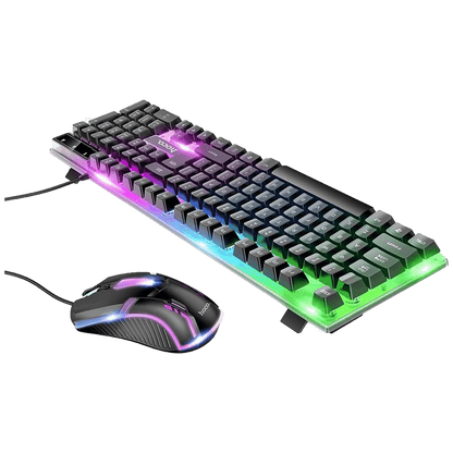 hoco. Tipkovnica+miš, gaming set, RGB osvjetljenje, USB - GM11