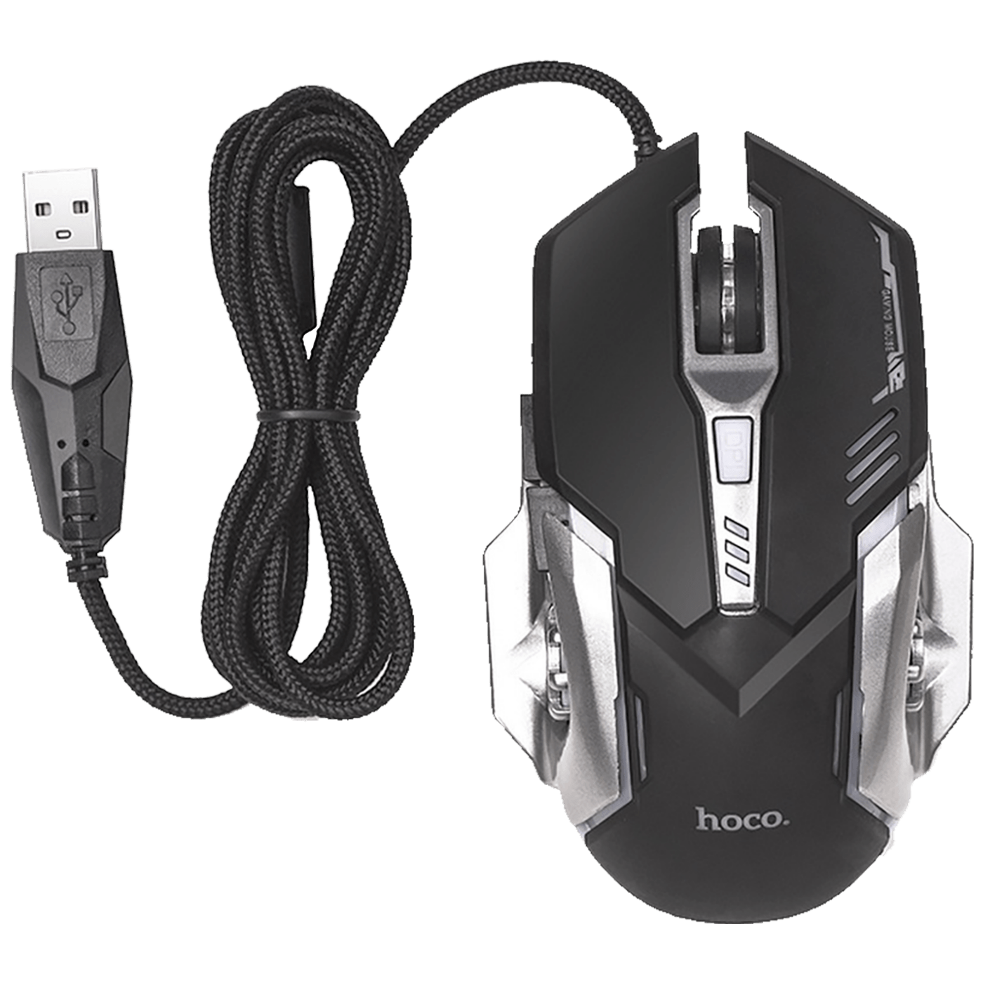 hoco. Tipkovnica+miš, gaming set, RGB osvjetljenje, USB - GM12