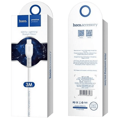hoco. USB kabl za iPhone , Lightning kabl, dužina 3 met. - X20 Flash Lightning 3m