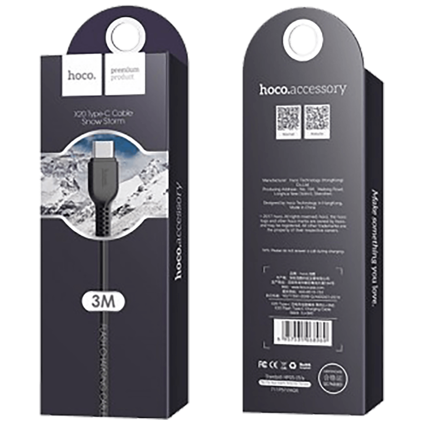 hoco. USB kabl za smartphone , USB type C, dužina 3 met. - X20 Flash type C 3m