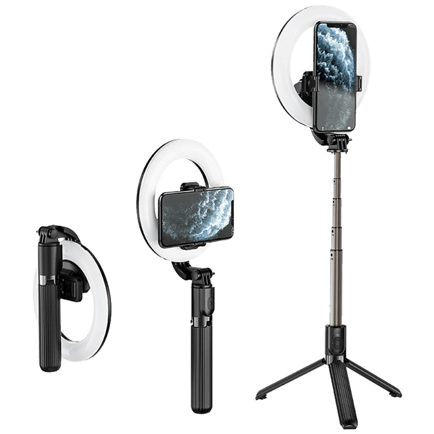 hoco. Držač za smartphone sa svjetlom, 4.7 - 6.5", Bluetooth - LV03 Showfull