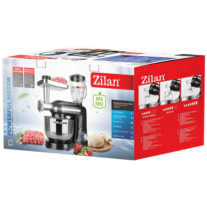 Zilan Mikser sa posudom + blender + nastavak za meso, 1400 W - ZLN1772