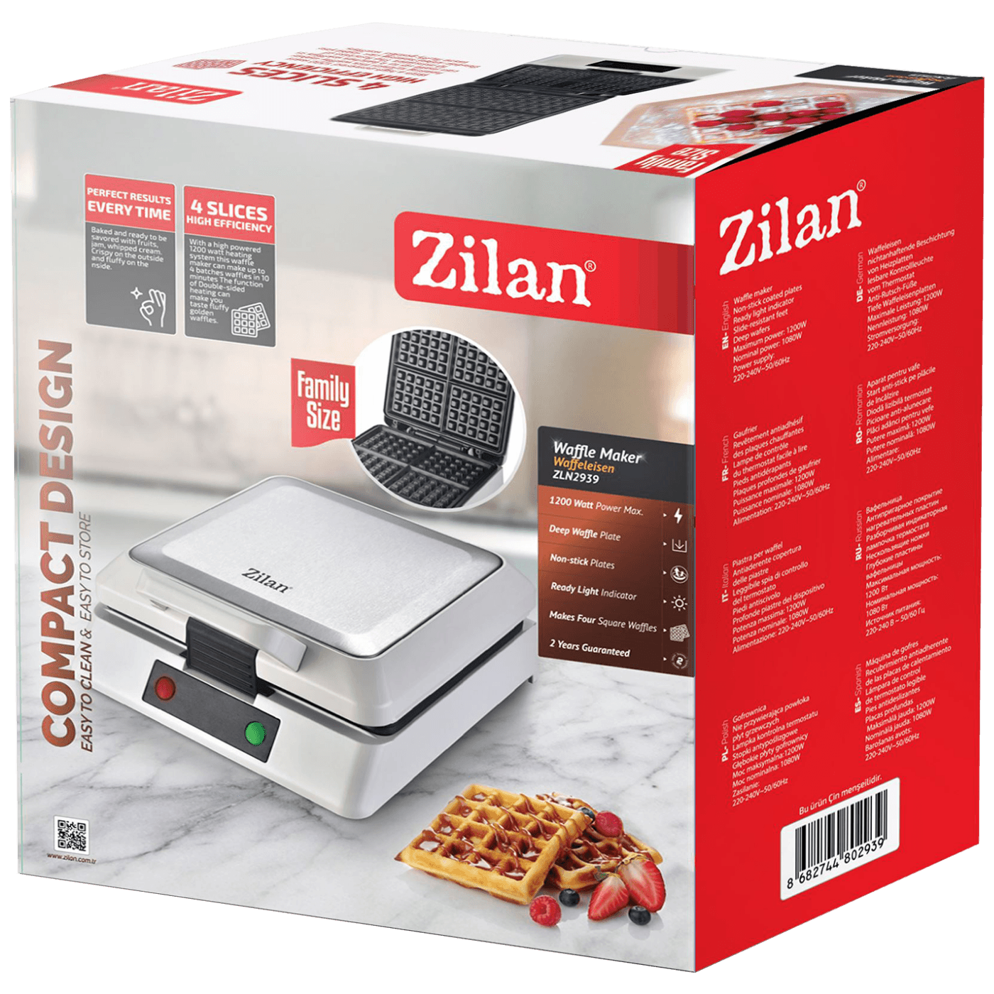 Zilan Aparat za vafle, 1200 W - ZLN2939