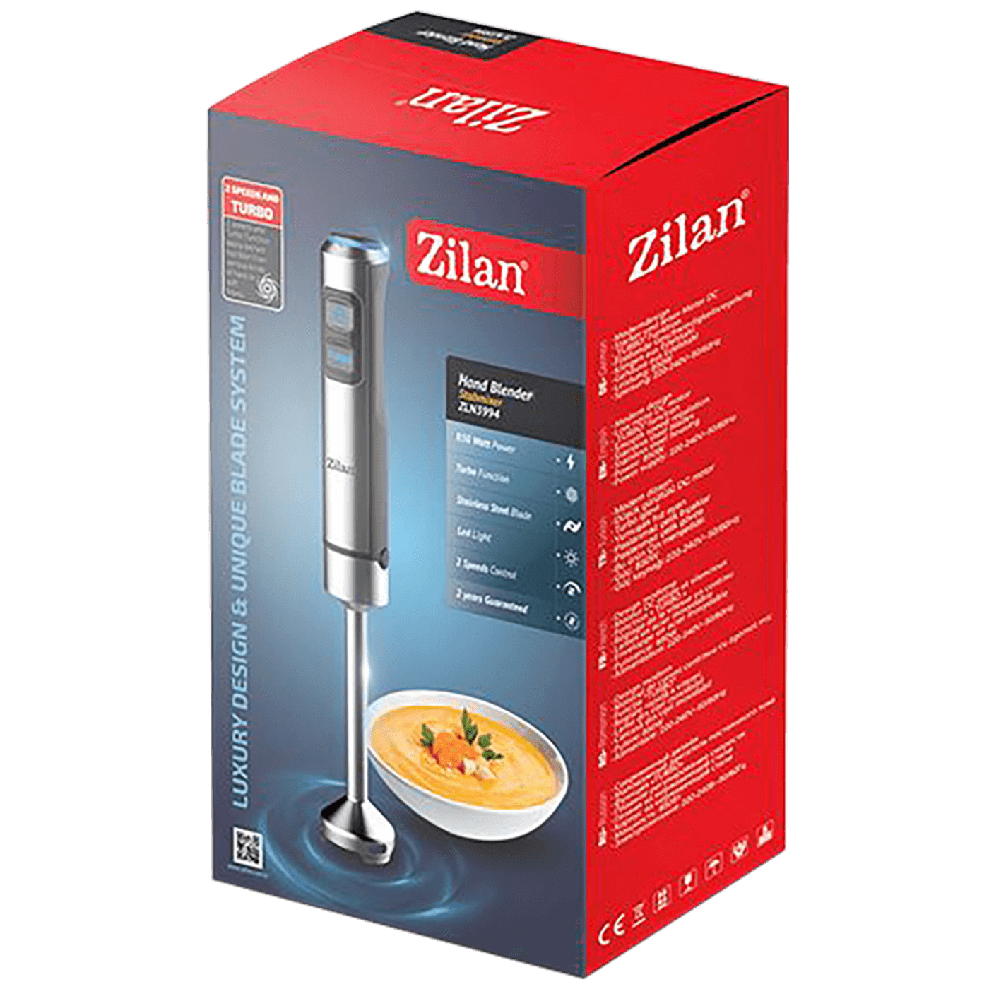 Zilan Štapni mikser, 850 W, 2 brzine + turbo - ZLN3994