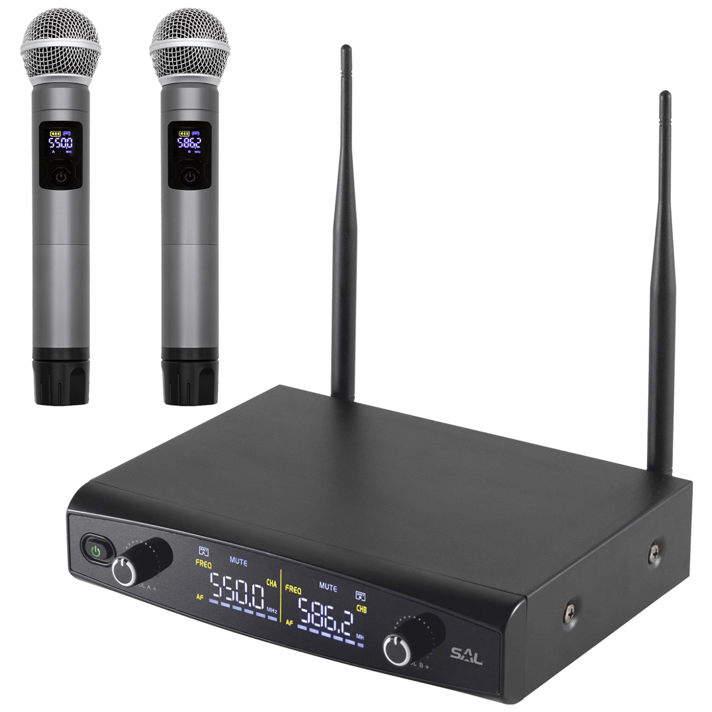 SAL Bežični set, 2 bežična mikrofona i prijemnik - MVN 600