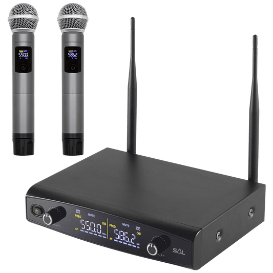 SAL Bežični set, 2 bežična mikrofona i prijemnik - MVN 600