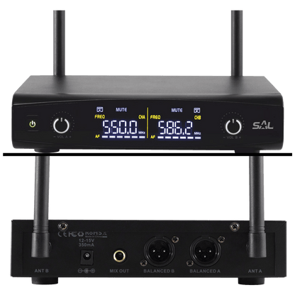 SAL Bežični set, 2 bežična mikrofona i prijemnik - MVN 600