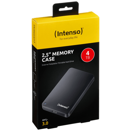 (Intenso) Eksterni Hard Disk 2.5", kapacitet 4TB, USB 3.0, Crna b - HDD3.0-4TB/Memory Case