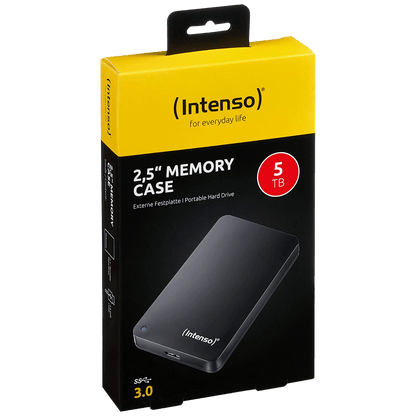 (Intenso) Eksterni Hard Disk 2.5", kapacitet 5TB, USB 3.0, Crna b - HDD3.0-5TB/Memory Case
