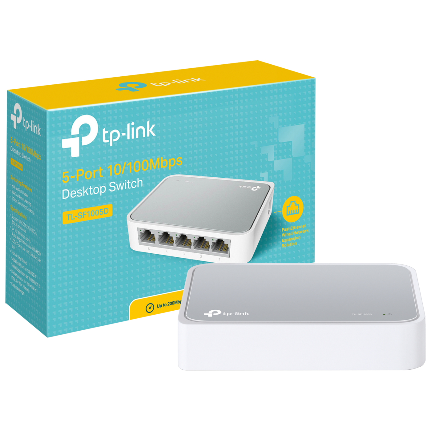 TP-LINK 5-Portni switch, 200Mbps, 10/100M - TL-SF1005D