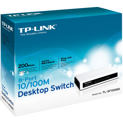 TP-LINK 8-Portni switch, 200Mbps, 10/100M - TL-SF1008D