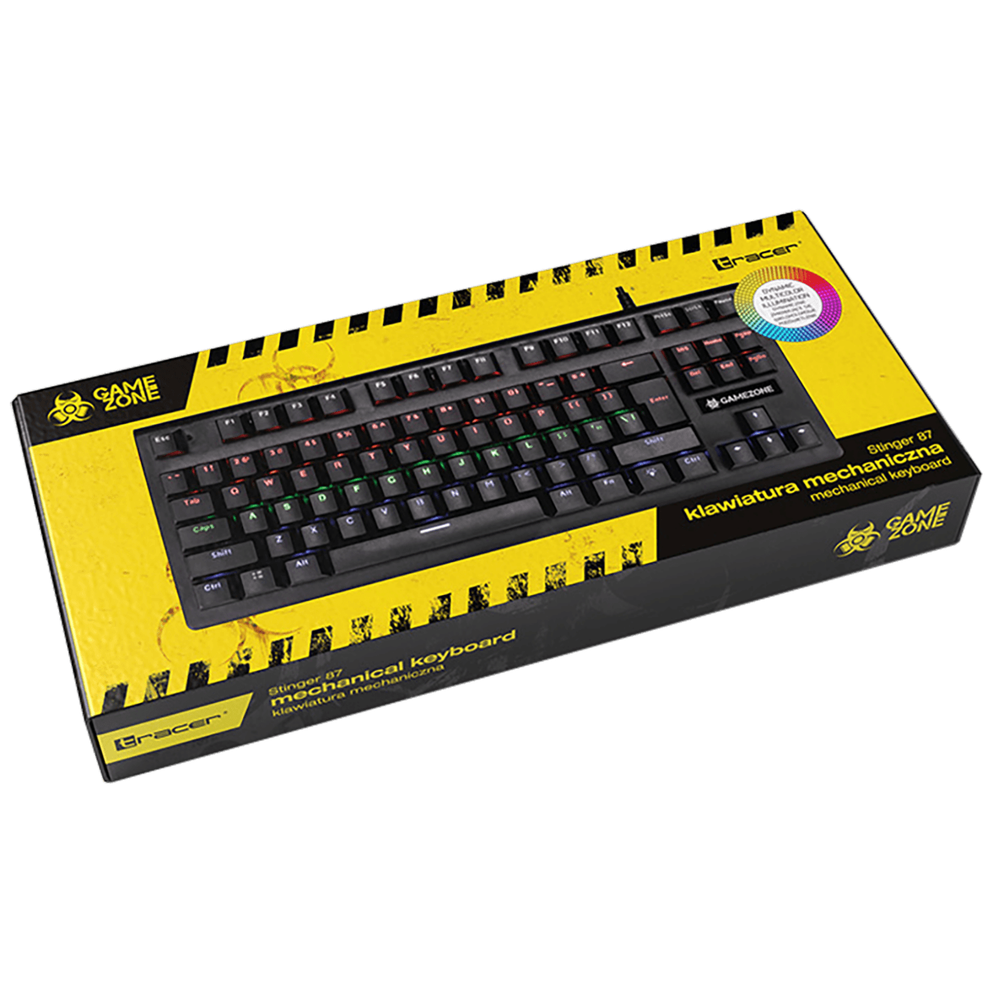 Tracer Tastatura sa LED osvjetljenjem, gaming, mehanička - GAMEZONE STINGER 87