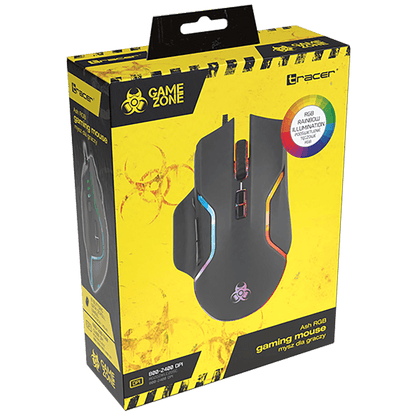 Tracer Miš optički, gaming, 2400 dpi, RGB, USB - GAMEZONE ASH RGB